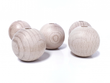 30mm Holzperle 1x5 Stück