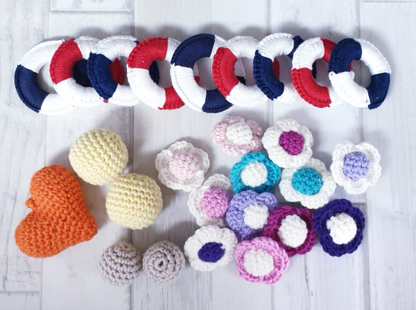 1x26 verschiedene Häkelartikel - siehe Bild