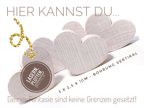 Herz Holz (hellnatur)