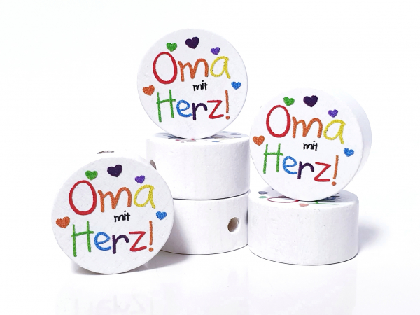 Oma mit Herz (bunt) MS