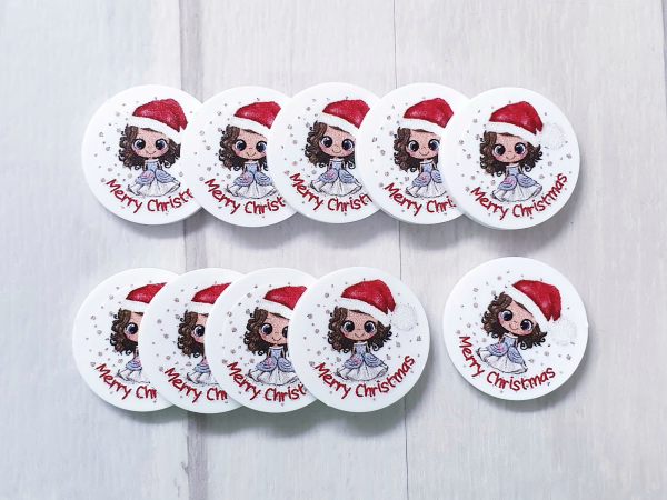 Prinzessin braun Merry Christmas EKW-Chip