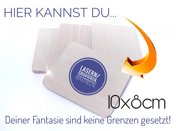 Raclette-Untersetzer Holz 1x4 Stück