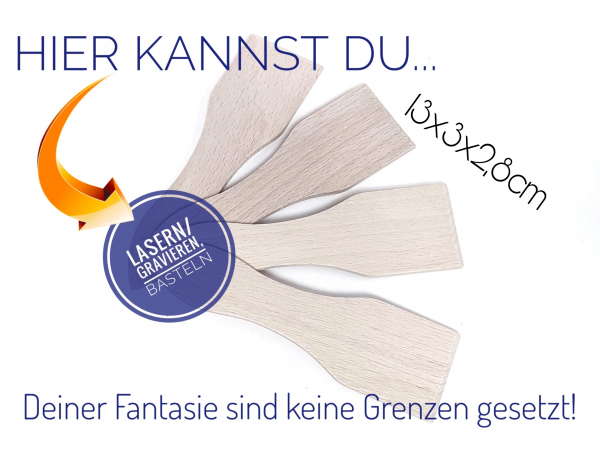 Raclette-Schaber Holz 1x4 Stück