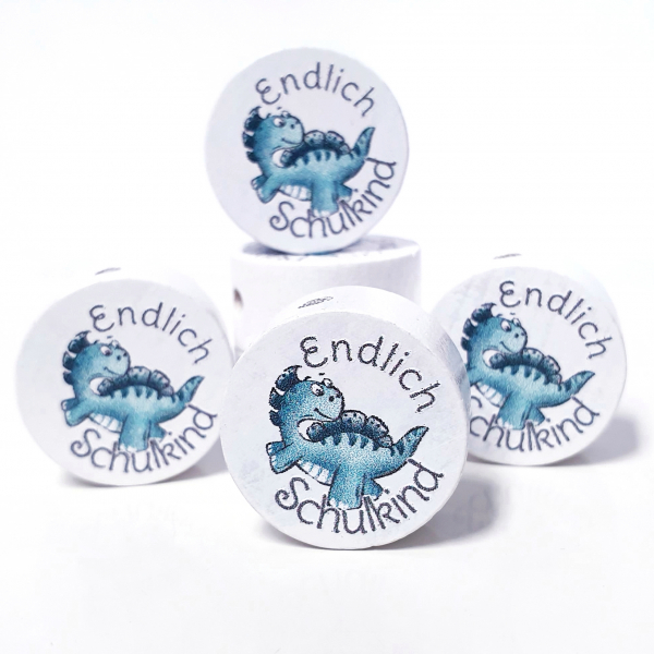 Endlich Schulkind! Dino Stegosaurus türkis MS