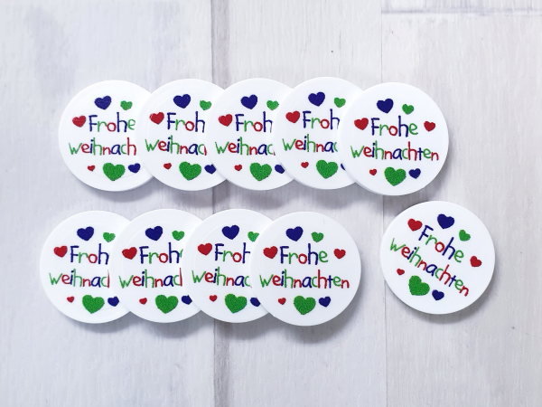 Frohe Weihnachten Herzchen EKW-Chip